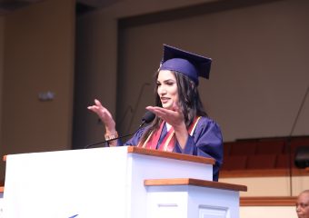 Student Speech during her graduation